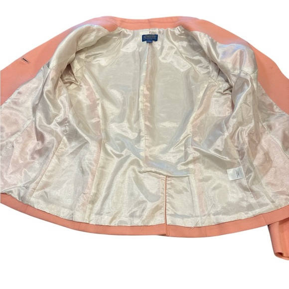 Pendleton Blazer Size 8 Petite Pink Notched Lapel Two Button Front Closure Lined - Picture 6 of 13
